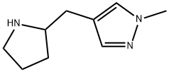 1-methyl-4-[(pyrrolidin-2-yl)methyl]-1H-pyrazole,1343926-42-0,结构式