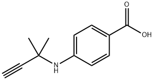 Benzoic acid, 4-[(1,1-dimethyl-2-propyn-1-yl)amino]- 结构式