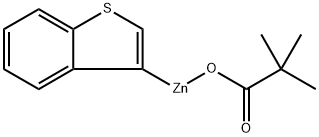 (Benzo[b]thiophen-3-yl)zinc pivalate (1.00 mmol/g) 结构式