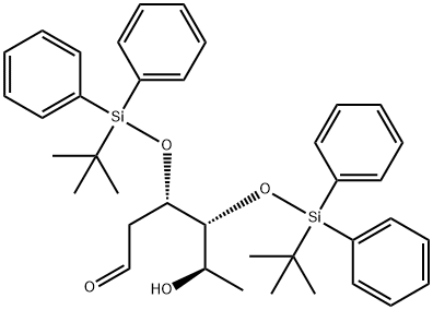 2,6-DIDEOXY-3,4-BIS-O-[(1,1-DIMETHYLETHYL)DIPHENYLSILYL]-D-RIBO-HEXOSE 结构式