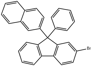 2-Bromo-9-(naphthalen-2-yl)-9-phenyl-9H-fluorene Structure