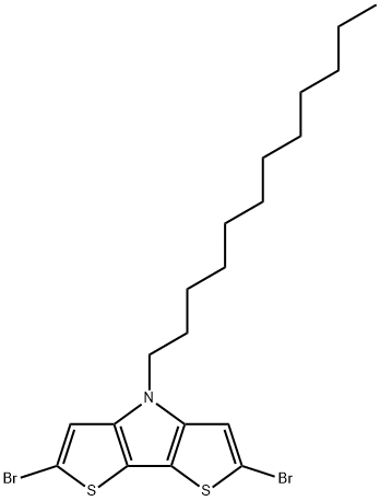 2,6-dibromo-4-dodecyl-4H-dithieno[3,2-b:2',3'-d]pyrrole 结构式
