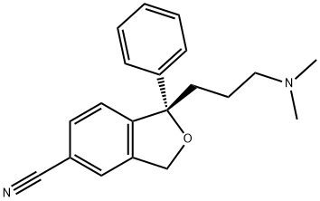 依西酞普兰脱氟类似物 结构式