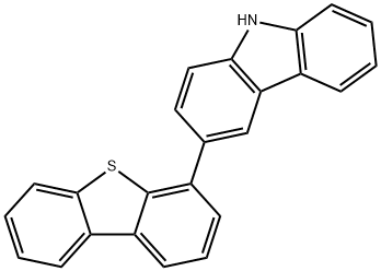 9H-Carbazole, 3-(4-dibenzothienyl)- 化学構造式