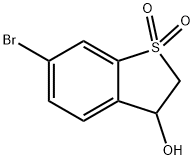 6-溴-3-羟基-2,3-二氢苯并[B]噻吩1,1-二氧化物, 1346818-94-7, 结构式
