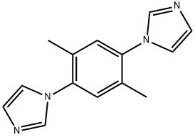 1H-Imidazole, 1,1'-(2,5-dimethyl-1,4-phenylene)bis- Struktur