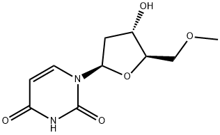 2''-Deoxy-5''-O-methyl-uridine Struktur