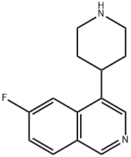 Isoquinoline, 6-fluoro-4-(4-piperidinyl)- 结构式