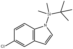 1H-Indole, 5-chloro-1-[(1,1-dimethylethyl)dimethylsilyl]- Struktur
