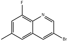 Quinoline, 3-bromo-8-fluoro-6-methyl- Struktur