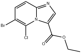 ethyl 6-bromo-5-chloroimidazo[1,2-a]pyridine-3-carboxylate Struktur