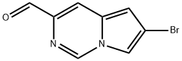6-溴吡咯并[1,2-C]嘧啶-3-甲醛 结构式