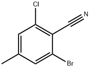 2-溴-6-氯-4-甲基苯氰,135340-79-3,结构式