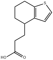 Benzo[b]thiophene-4-propanoic acid, 4,5,6,7-tetrahydro- Struktur