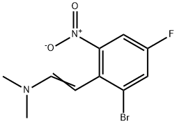 Ethenamine, 2-(2-bromo-4-fluoro-6-nitrophenyl)-N,N-dimethyl- Structure