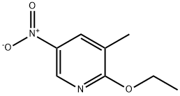 Pyridine, 2-ethoxy-3-methyl-5-nitro- Structure