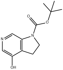 1H-Pyrrolo[2,3-c]pyridine-1-carboxylic acid, 2,3-dihydro-4-hydroxy-, 1,1-dimethylethyl ester Structure