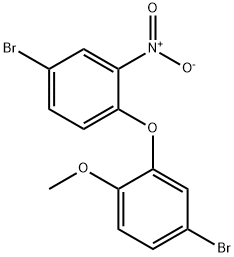 Benzene, 4-bromo-1-(5-bromo-2-methoxyphenoxy)-2-nitro- Struktur