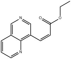 3- [1,6]萘啶-8-丙烯酸乙酯, 1356484-00-8, 结构式
