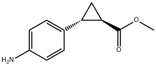 (1R,2R)-2-(4-氨基苯基)环丙烷-1-羧酸甲酯, 1356600-10-6, 结构式