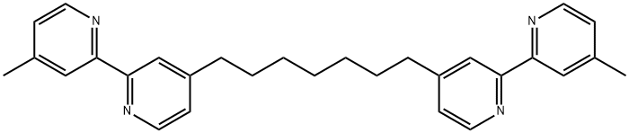1,7-bis(4'-methyl-2,2'-bipyridyl-4-yl)heptane Struktur