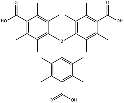 4,4',4"-boranetriyltris(2,3,5,6-tetramethylbenzoic acid) Struktur