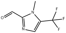 1H-Imidazole-2-carboxaldehyde, 1-methyl-5-(trifluoromethyl)- 化学構造式