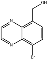 5-Quinoxalinemethanol, 8-bromo- Structure