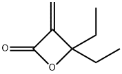 2-Oxetanone, 4,4-diethyl-3-methylene- Structure