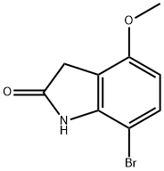 2H-Indol-2-one, 7-bromo-1,3-dihydro-4-methoxy- 结构式