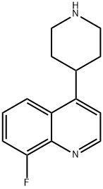 8-Fluoro-4-(4-piperidinyl)quinoline 结构式