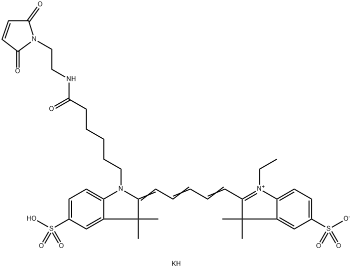 水溶性花菁染料CY5马来酰亚胺, 1362646-96-5, 结构式