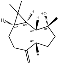1H-Cycloprop[e]azulen-7-ol, decahydro-1,1,7-trimethyl-4-methylene-, (1aR,4aS,7R,7aR,7bR)-rel- 结构式