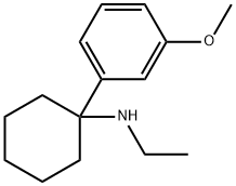 N-乙基-1-(3-甲氧基苯基)环已基胺盐酸盐, 1364933-80-1, 结构式