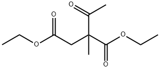 Butanedioic acid, 2-acetyl-2-methyl-, 1,4-diethyl ester Struktur