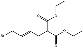 Propanedioic acid, (4-bromo-2-butenyl)-, diethyl ester, (E)- (9CI) Structure