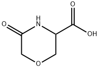 5-氧代吗啉-3-羧酸, 1367717-62-1, 结构式