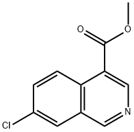 7-氯异喹啉-4-羧酸甲酯, 1367827-00-6, 结构式