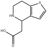Thieno[3,2-c]pyridine-4-acetic acid, 4,5,6,7-tetrahydro- Struktur