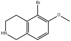 Isoquinoline, 5-bromo-1,2,3,4-tetrahydro-6-methoxy- 结构式