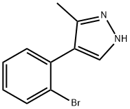 4-(2-bromophenyl)-3-methyl-1H-pyrazole Struktur