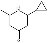 2-cyclopropyl-6-methylpiperidin-4-one 结构式