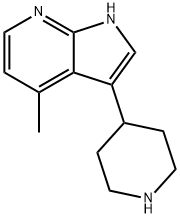 1H-Pyrrolo[2,3-b]pyridine, 4-methyl-3-(4-piperidinyl)- Struktur
