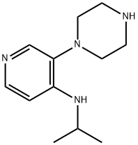 N-(1-Methylethyl)-3-(1-piperazinyl)-4-pyridinamine 结构式