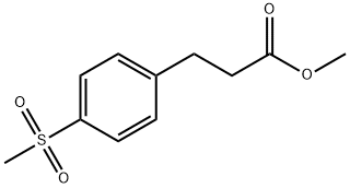 Benzenepropanoic acid, 4-(methylsulfonyl)-, methyl ester Struktur