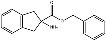 1H-Indene-2-carboxylic acid, 2-aMino-2,3-dihydro-, phenylMethyl ester Structure