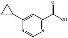 6-cyclopropylpyrimidine-4-carboxylic acid Structure