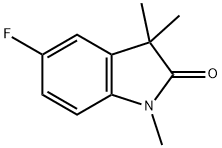 5-fluoro-1,3,3-trimethyl-2,3-dihydro-1H-indol-2-one Struktur