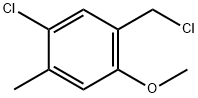 4-Chloro-2-chloromethyl-5-methylanisole,1368656-73-8,结构式