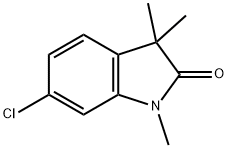 6-chloro-1,3,3-trimethyl-2,3-dihydro-1H-indol-2-one 结构式